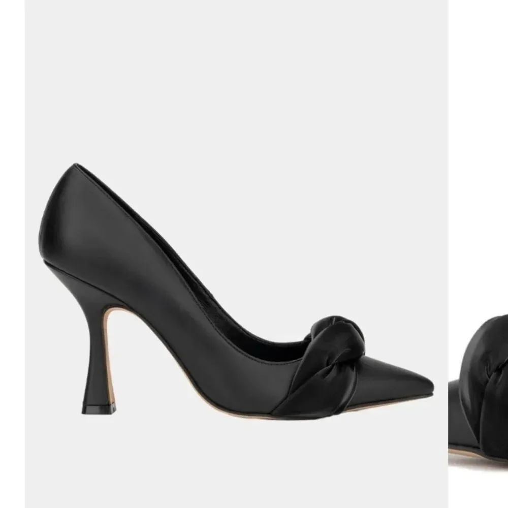 🆕️👠Gabrielle Union Pointy Toe Twist Detail Pumps, Black, Sz 11, 8